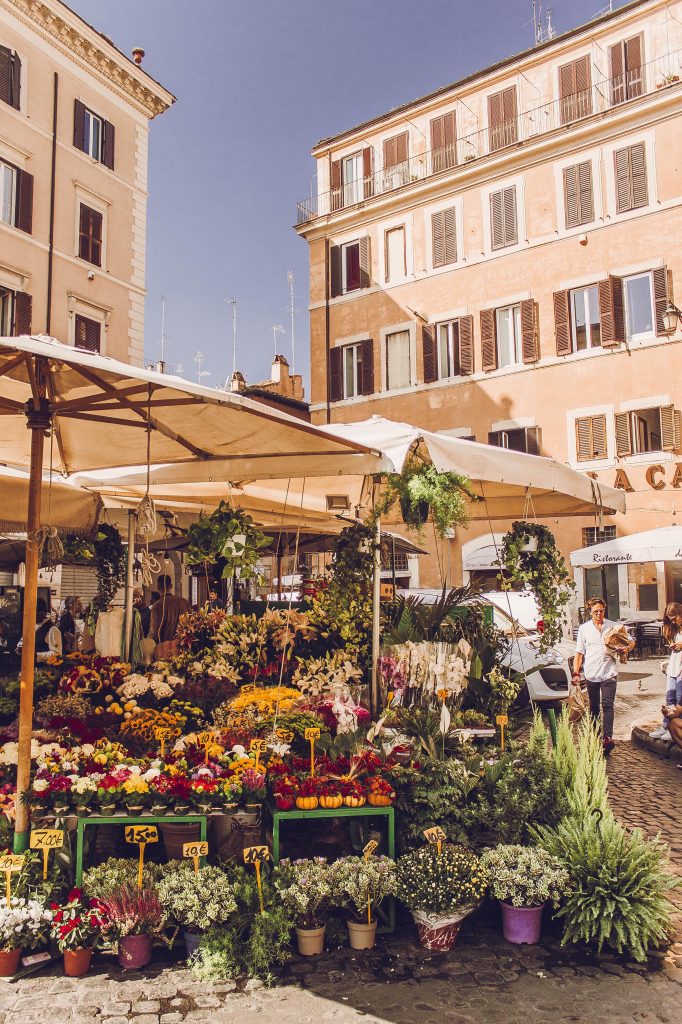 Цветочный рынок в Риме