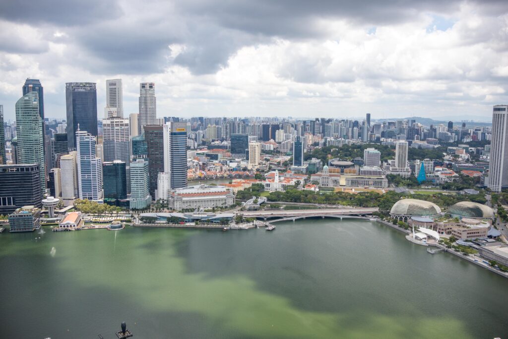 Небоскрёбы Сингапура у Marina Bay